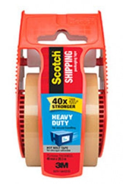 Scotch Heavy Duty Shipping Packaging Tape, 48mm x 20.3M, TAN, 1/Pack