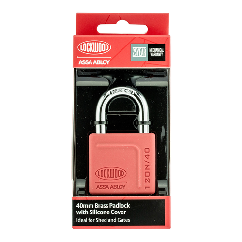 Lockwood 40mm Alloy Silicon Padlock 1 Pack