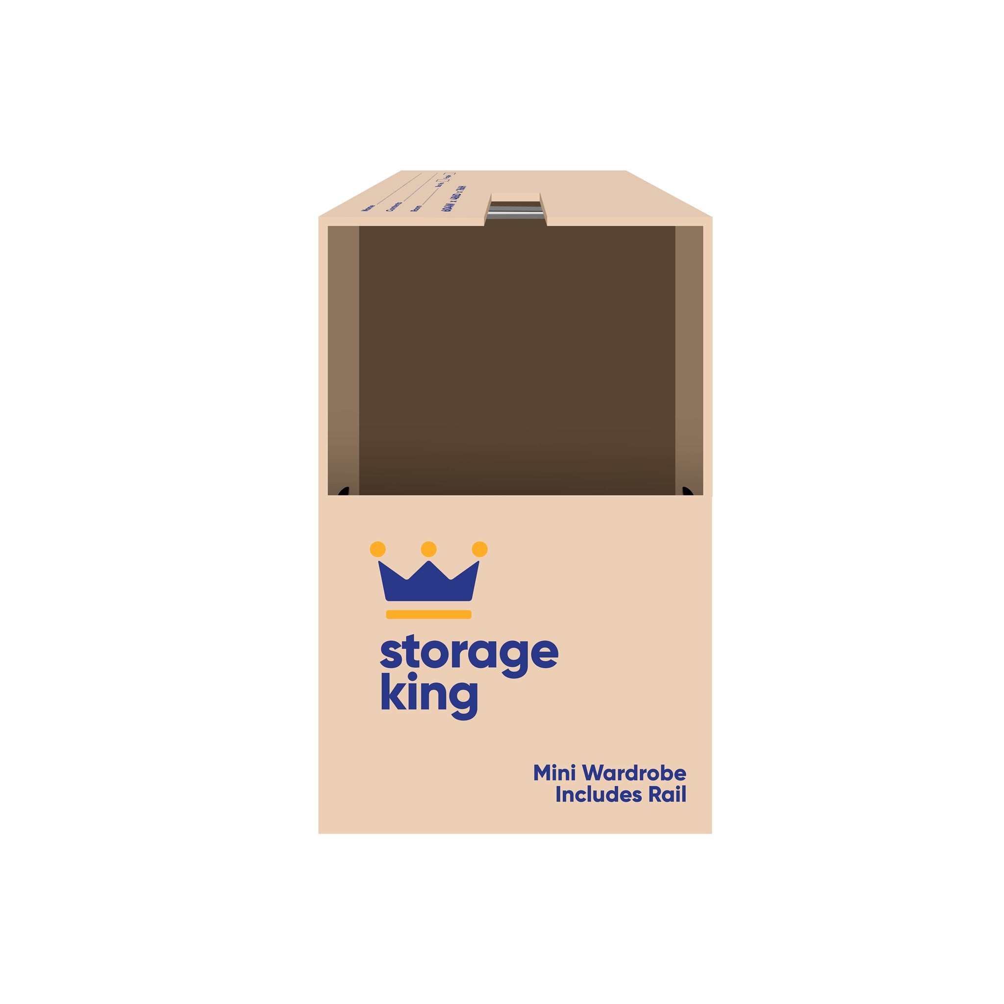 Mini Wardrobe Box with Rail