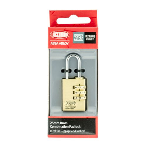 Lockwood 25mm Combination Padlock