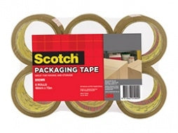 3M Scotch Packing Tape Brown - 6 Pack