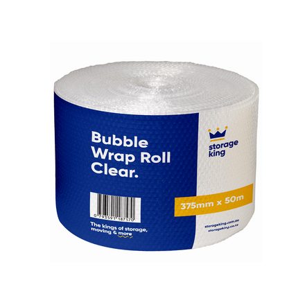 375mm x 50m Bubble Wrap Roll Clear