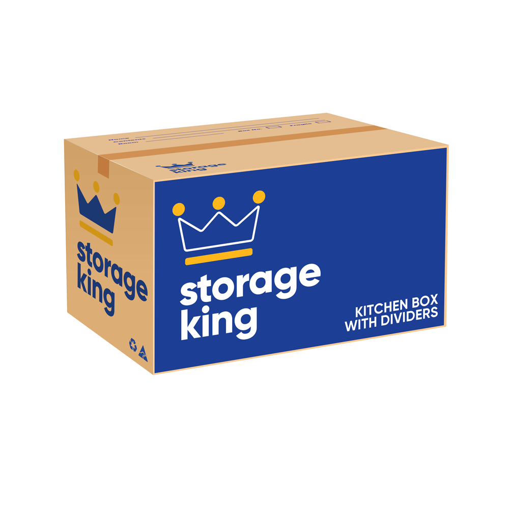 Storage King Kitchen Box with Dividers Cardboard Boxes